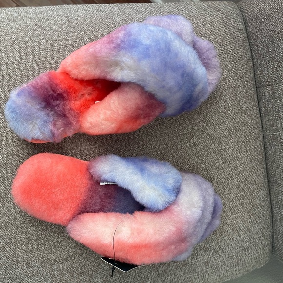 Emu Australia Mayberry Tie Dye W12655 Womens Purple Slides Slippers Shoes 10 - Picture 7 of 9
